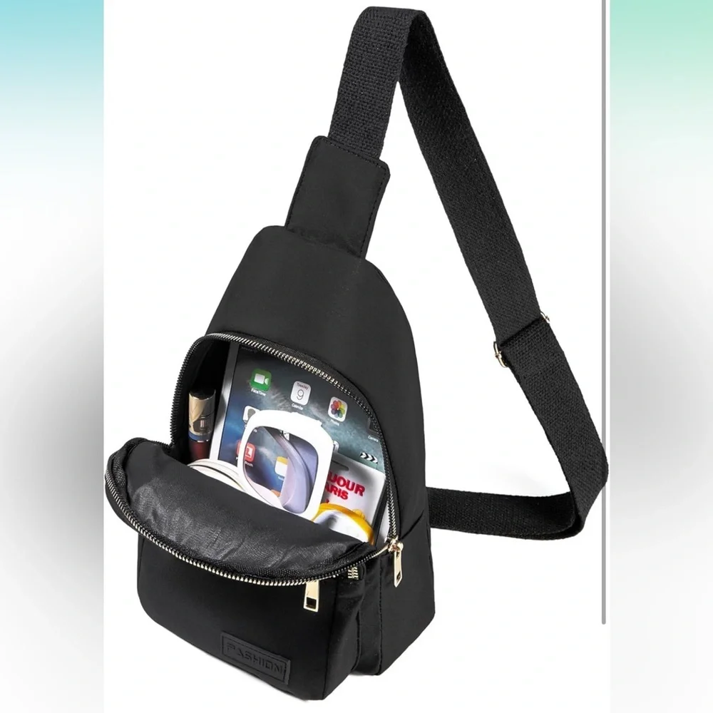 Crossbody black sling bag - Picture 7 of 8